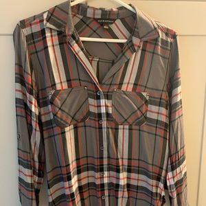 Rock and Republic Plaid Button Up Shirt